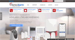 Desktop Screenshot of homealarm.se