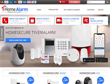 Tablet Screenshot of homealarm.dk